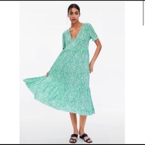 Zara floral midi dress - Large